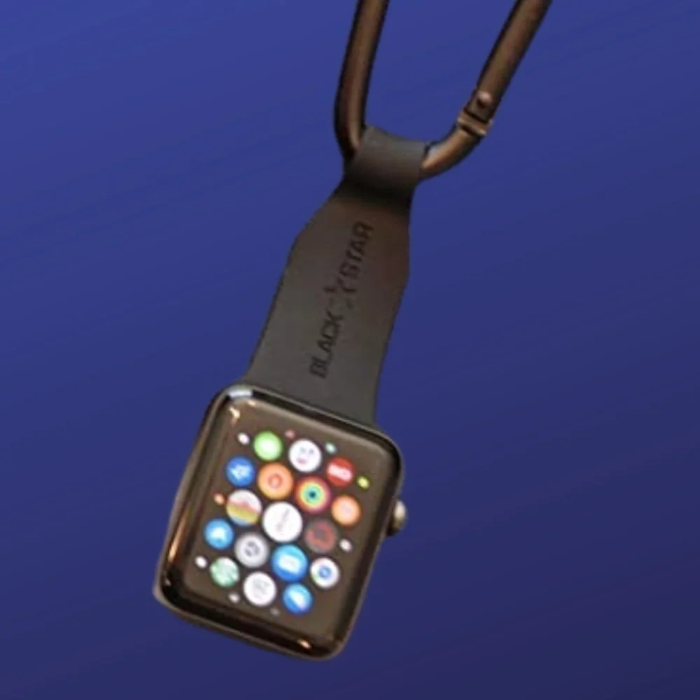 Black STAR Original Watch Fob Carabiner Clip on for ALL Apple Watches, N…